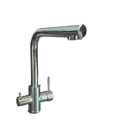 Rubinetto 2 Vie Cromato Per Depuratore Acqua - Per Acqua Liscia E Gasata, Acciaio Inox - Foto 5