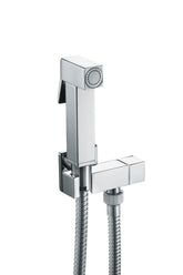 Kit igiene doccetta per bidet completo, quadrato in ottone, flessibile 120 cm