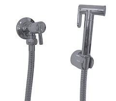 Kit idroscopino doccetta bidet moderno in ottone completo flessibile 120 support abs