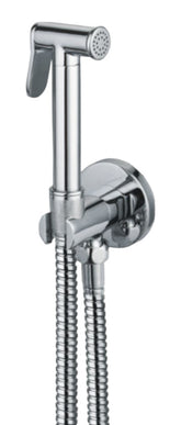 Set doccetta bidet idroscopino con chiusura automatica, tutto ottone flessibile 120 cm