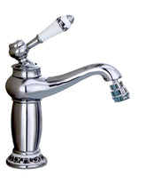 Rubinetto miscelatore per BIDET bagno vintage con dettagli in ceramica cromato
