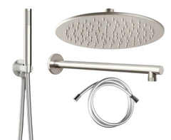 Kit completo doccia design tondo satinato