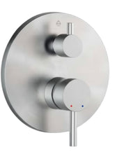 Miscelatore Doccia Incasso con Deviatore Acciaio Inox 304 Spazzolato – Cartuccia Ø35 mm