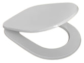 Sedile WC in MDF Bianco con Cerniere Regolabili in Metallo – Distanza Fori 110–210 mm