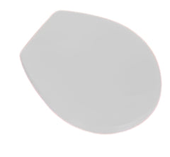 Sedile WC in MDF Bianco con Cerniere Regolabili in Metallo – Interasse 110–210 mm