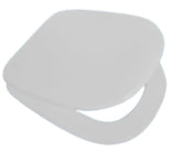 Sedile WC in MDF Bianco con Cerniere Regolabili in Metallo – Interasse 155 mm