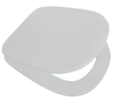Sedile WC in MDF Bianco con Cerniere Regolabili in Metallo – Interasse 155 mm