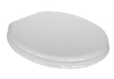 Sedile WC Universale in MDF Bianco con Cerniere Regolabili in Acciaio Inox