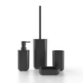 Set accessori bagno nero opaco