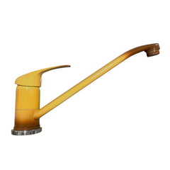 Robinet mitigeur de cuisine en marron