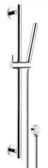 Saliscendi tutto in ottone con doccetta,flessibile cm 150 e presa acqua in ottone