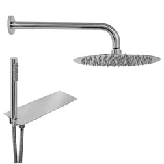 Ensemble de douche complet avec support de tablette