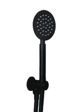 Set doccia tondo nero opaco