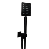 Set doccia quadrato nero opaco