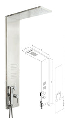 Colonna doccia idromassaggio pannello multifunzione