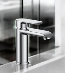 Miscelatore lavabo moderno cromato completo