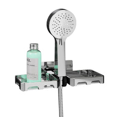Support de douche mural avec porte-savon