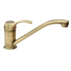Mitigeur de salle de bain ou de cuisine complet bronzé avec bec bas