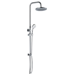 Colonna doccia in acciaio cromata completa