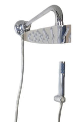 Kit doccia completo con deviatore a pressione completo di braccio Cm 30