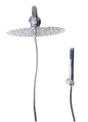 Kit doccia completo con deviatore a pressione completo di braccio Cm 30