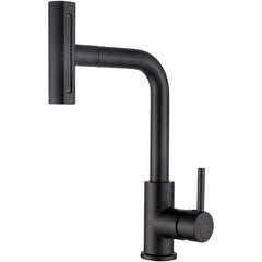 Rubinetto cucina 5 in 1 nero opaco con bocca estraibile multifunzione – 4 flussi, aeratore Z-flow e design moderno