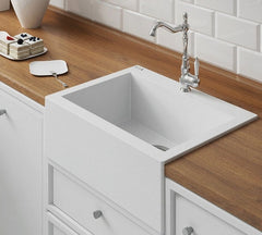 Lavello a Vasca Singola 63x49 cm | Ceramica Moderna, Sifone Salvaspazio Incluso