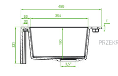 Lavello cucina a Vasca Singola finitura avena