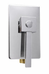 Système de chasse d'eau complet avec poignée carrée moderne 3/4