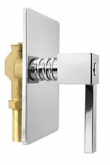 Système de chasse d'eau complet avec poignée carrée moderne 3/4