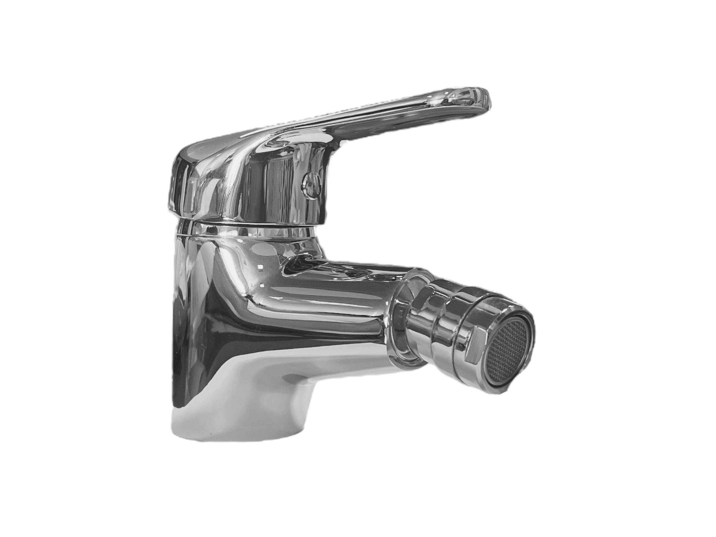 Miscelatore rubinetto bidet Cromo con 2 tubi flessibili
