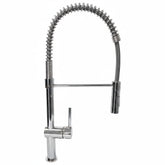 Miscelatore da cucina cromato Bagnoclic alto 62 cm con doccetta a doppio getto e molla flessibile.
