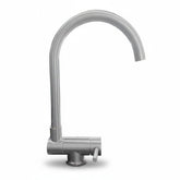 Bagnoclic rubinetto miscelatore cucina acciaio inox satinato abbattibile con canna ad ombrello.