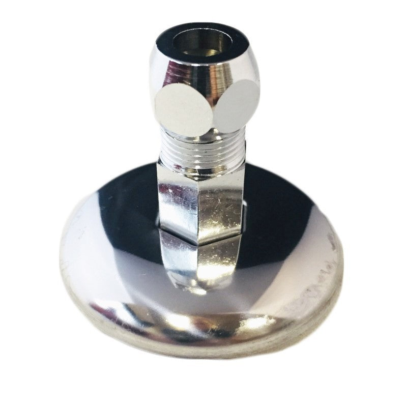 Niplex scorrevole con rosone, attacco da 3/8X10, tutto in ottone