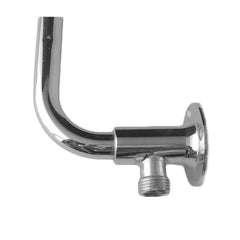 Braccio doccia canna alta, con doppio attacco da 1/2, in ottone