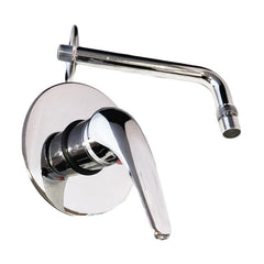 Rubinetto miscelatore per lavabo a parete con maniglia classica