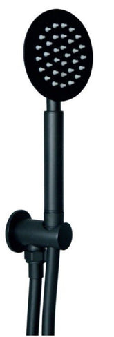 Kit doccia nero opaco con supporto doccia, flessibile e doccetta