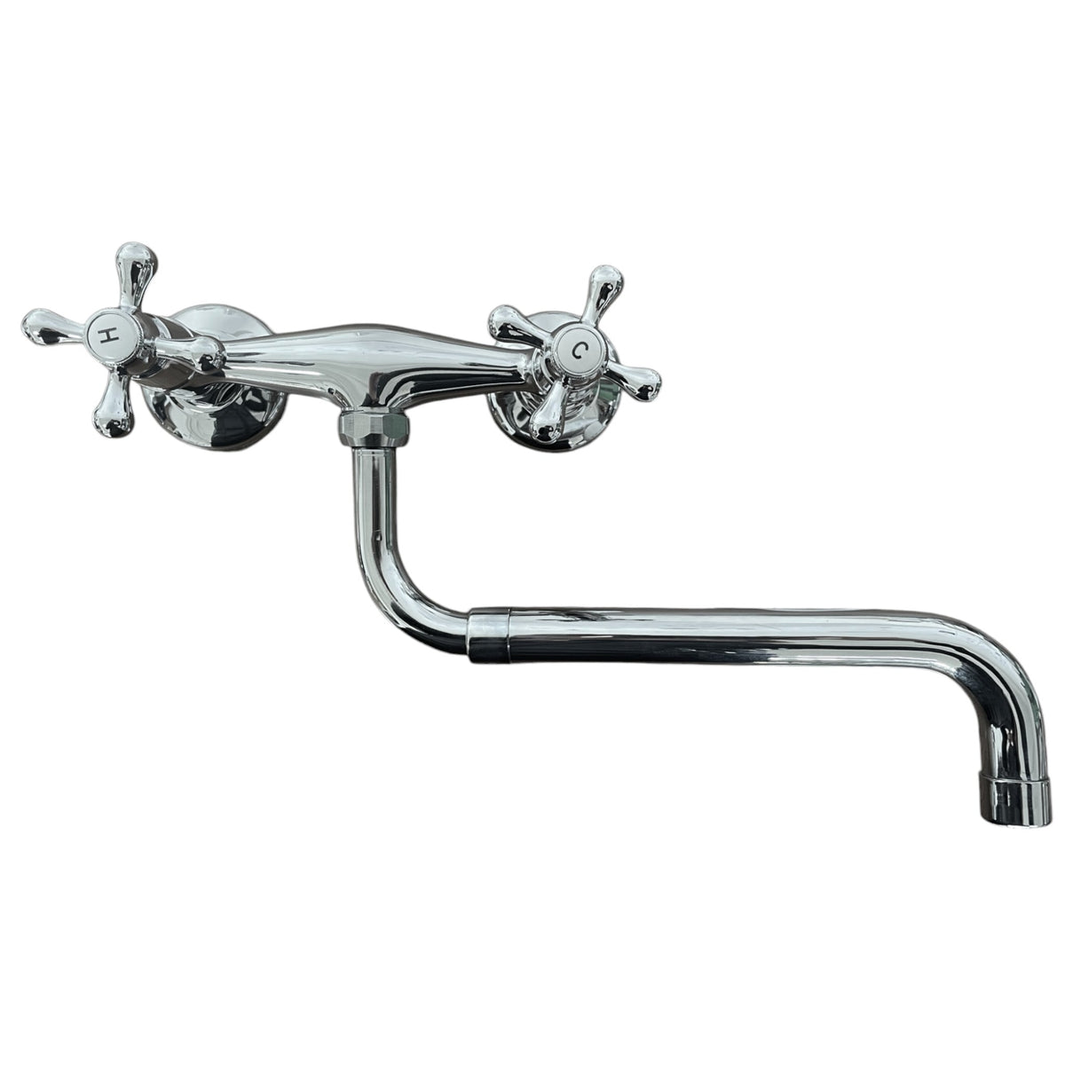 Robinet mélangeur mural avec bec extensible 20-35 cm