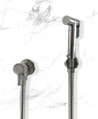 Idroscopino WC E Bidet In Ottone Cromato - Miscelatore Con Doccetta Doppia Funzione E Flessibile 120 Cm - Foto 9