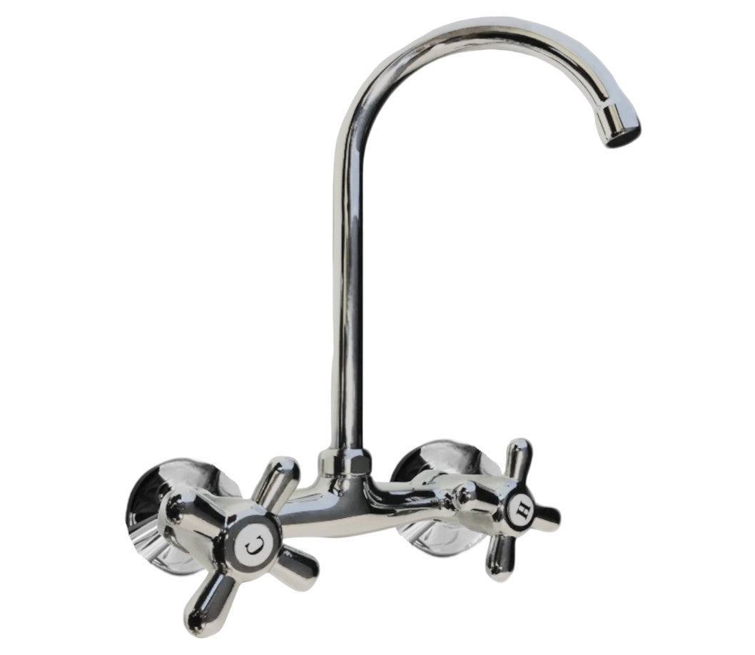 Mélangeur mural d'évier à bec haut