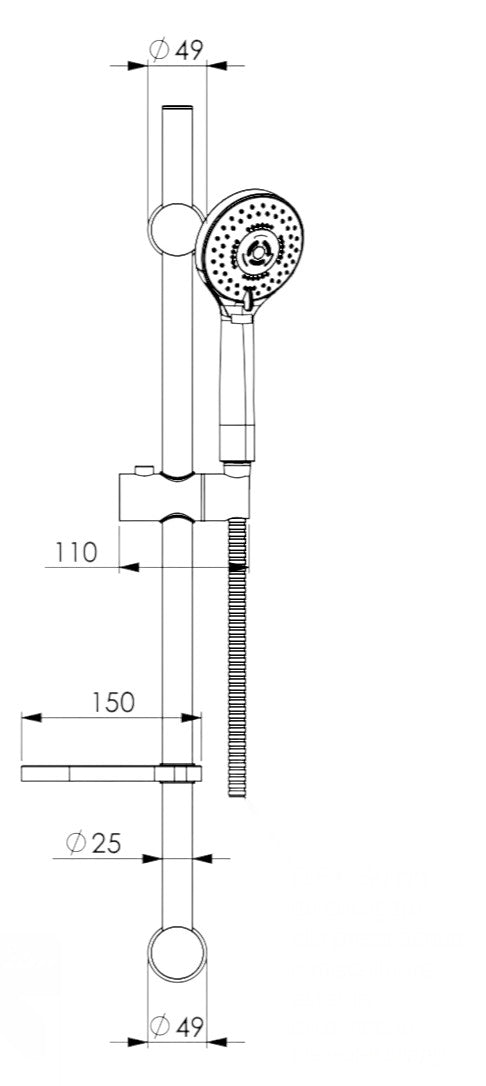 Glissière universelle complète et réglable