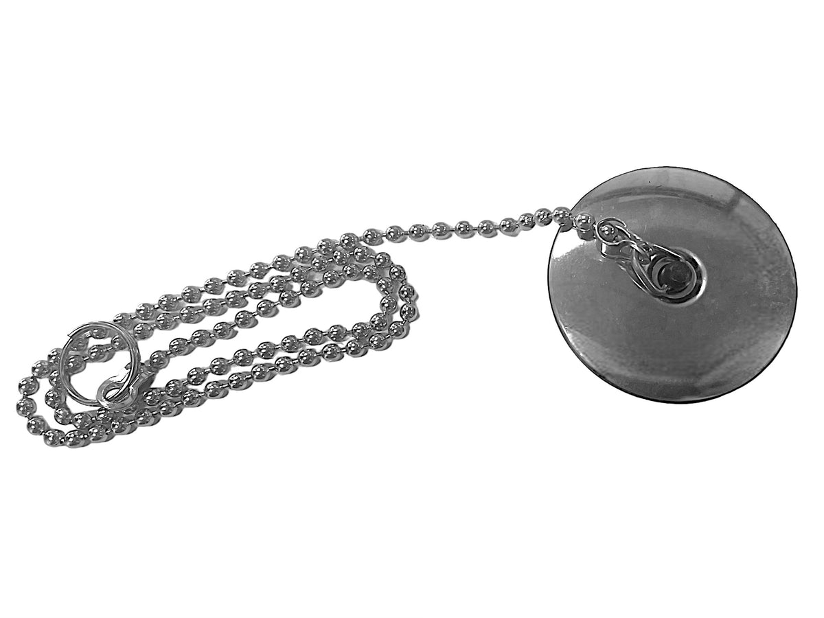 Bouchon d'évier avec chaînette chromée 30 cm GRIPP Bouchon d'évier avec chaînette chromée 30 cm GRIPP