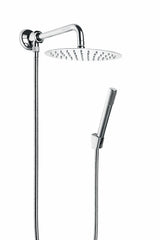 Duschset mit Druckumsteller, runder Handbrause, Duschkopf 20 cm und Brausearm 30 cm