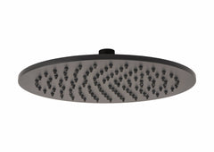 Douche de tête ronde de 20 cm noir mat