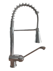 Mitigeur de cuisine avec douche extractible double jet, en laiton chromé