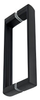 Coppia Maniglie Ricambio Box Doccia Nero Opaco – Interasse 145 mm – Lunghezza 158 mm – Stile Moderno