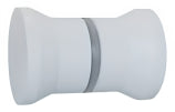 Coppia Pomelli Box Doccia Bianchi Ø40 mm – Lunghezza 59 mm