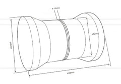 Coppia Pomelli Box Doccia Ø40 mm – Lunghezza 59 mm