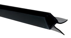 Guarnizione Gocciolatoio Sotto Vetro Nera 220 cm con Doppia Aletta per Vetro 6-8 mm