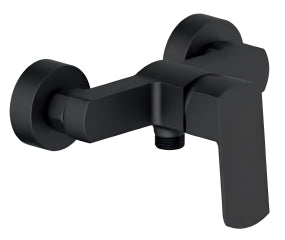 Miscelatore Doccia Esterno Design Minimal Nero Opaco – Cartuccia Ø35 mm